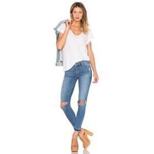 GRLFRND Candice Mid Rise Super‎ Stretch Skinny Jeans